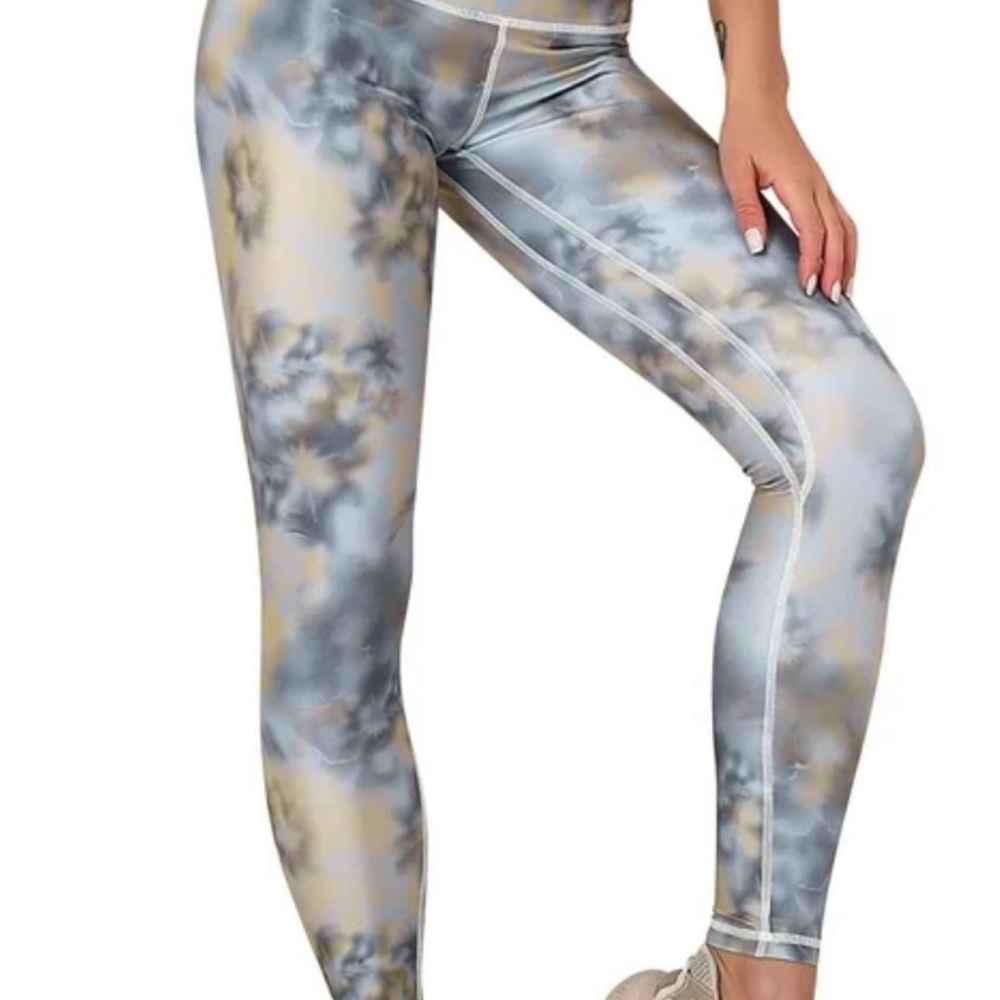 Calia by Carrie Underwood Women's Essentials Printed Zipper Pocket Leggings SZ M